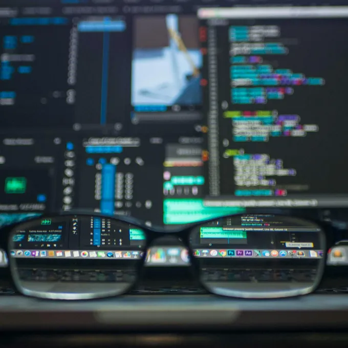 "computer screens displaying various types of data"